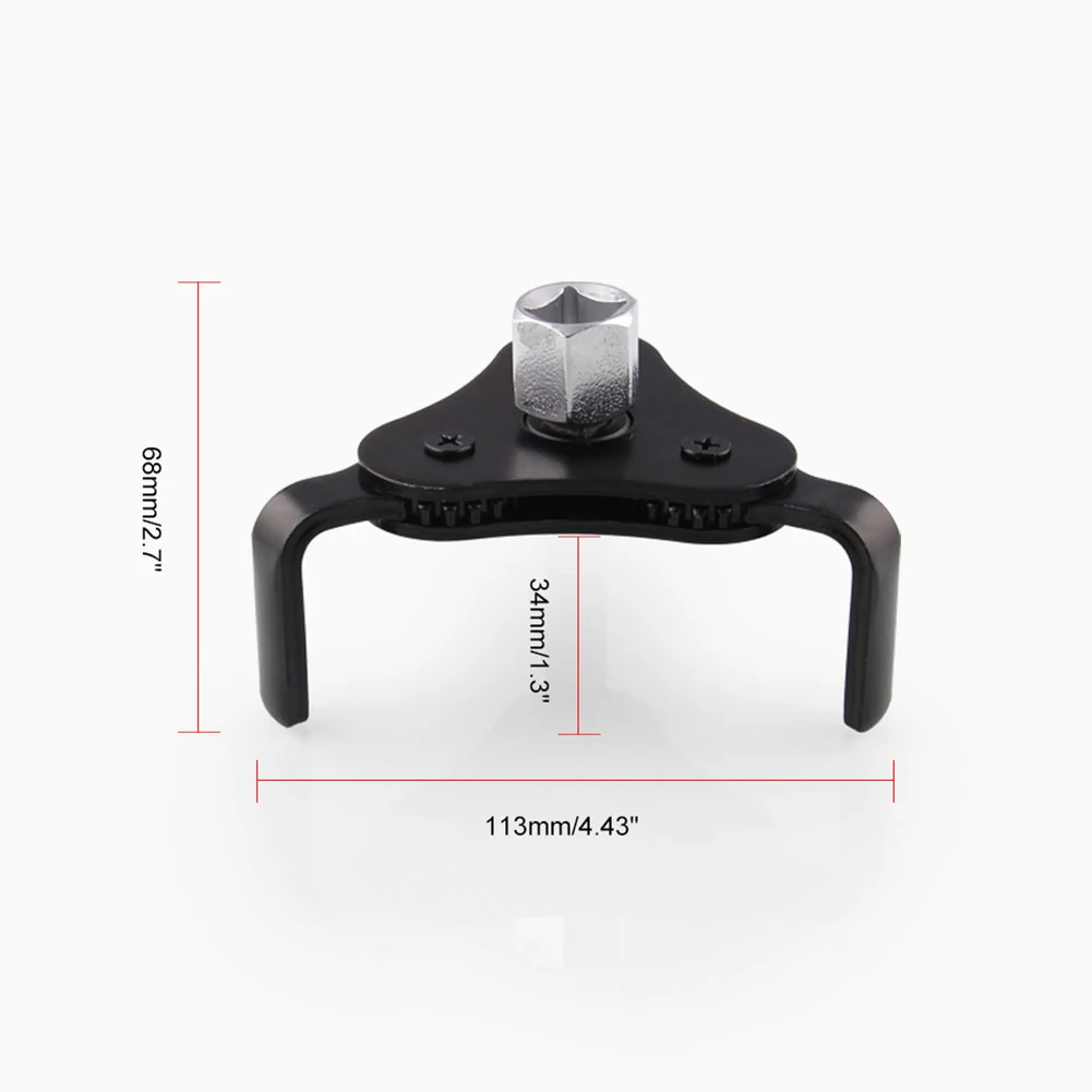 

Universal Auto Car Oil Filter Wrench Aluminum Alloy 3 Jaw Remover Socket Tool