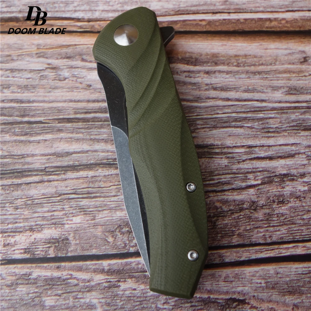 7," FH11 60-61HRC ножи Складной нож D2 стальное лезвие G10 Ручка Открытый кемпинг охотничий нож Карманный практичный фруктовый