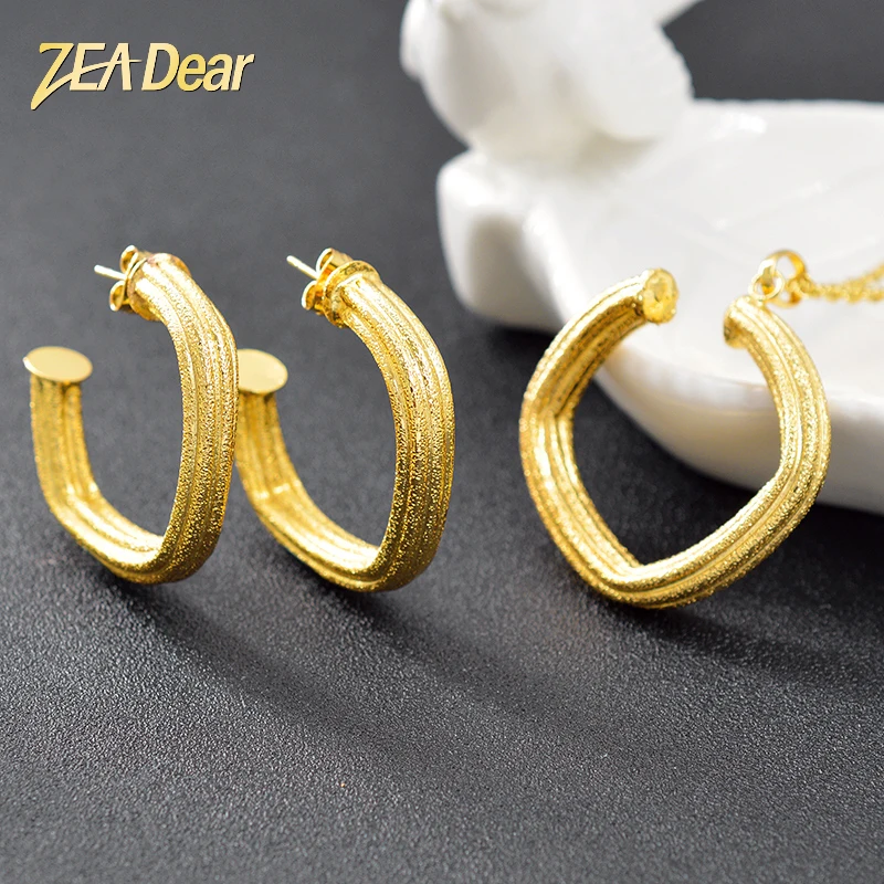 ZEA Dear ювелирные изделия романтические квадратный набор украшений для женщин