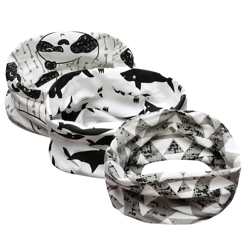 2020 new arrival cute cotton bebes scarf baby boys girls cartoon o-ring scarves top quality muffler(3pack) RDP-013 | Детская одежда и