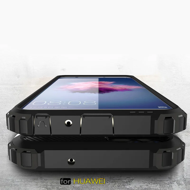 Для huawei P Smart чехол fundas жесткий прочный Чехол для P Smart/Enjoy 7S coque гибридный защитный чехол для телефона двойная защита