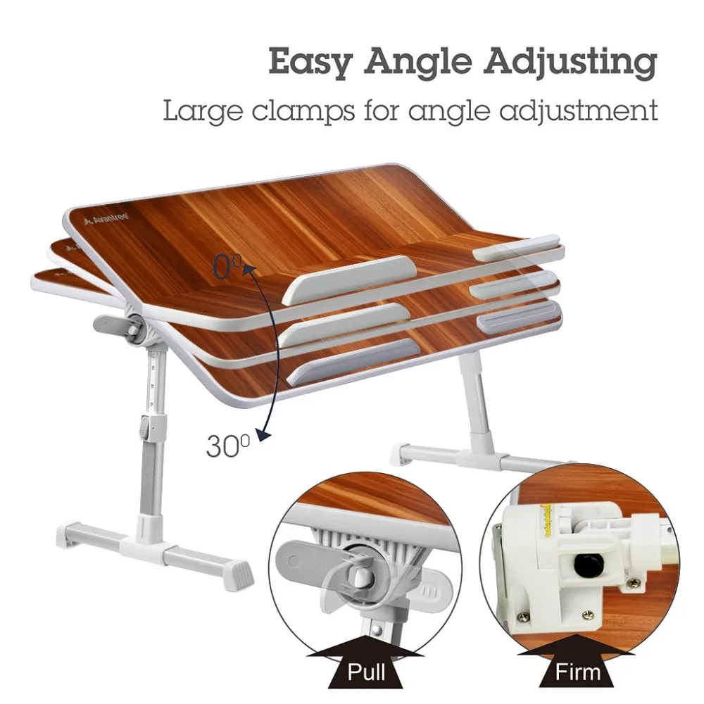 Avantree Adjustable Laptop Bed Coach Table Portable Standing Desk Foldable Sofa Breakfast Tray Notebook Stand Reading Holder | Электроника