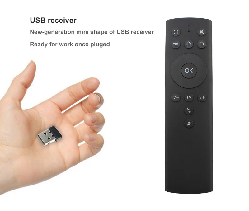 10 шт. пульт дистанционного управления 2 4G для Android TV Box Mini PC 6 осевой с датчиком