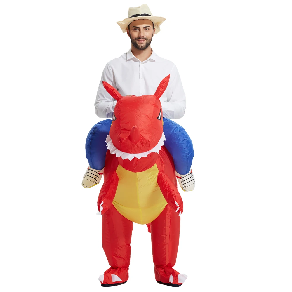 TOLOCO надувной костюм динозавра для взрослых на Хэллоуин disfraces нарядное платье