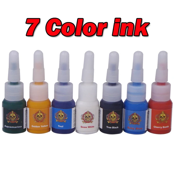 Профессиональный набор для татуировок 2 шт. пулеметы линейка растушевки иглы