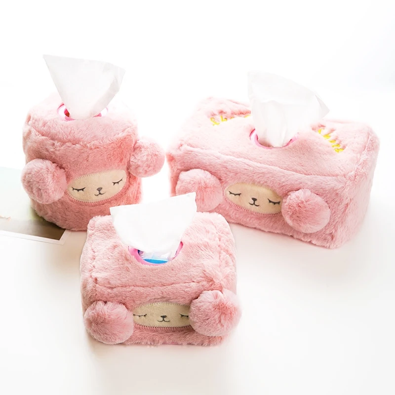 Автомобильный держатель tissue box boite a mouchor papel higienico divertido porta guardanapo Милая туалетная бумага Япония стиль плюшевые съемные