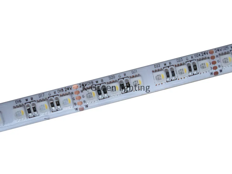 5mX высокое качество 5050SMD 4 в 1 RGBW светодиодный полосы DC24V вход 96 Светодиодный/м, 5 м/рулон RGBW светодиодный полосы света