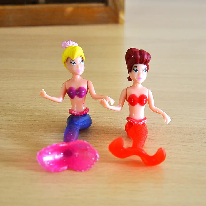 

Disney Beautiful Princess Toy 8pcs/Lot 8-10cm Anime Figure Princess Ariel Mermaid Action Figure Toy New Year'S Gift For Children