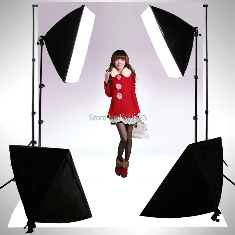 Прямоугольник для фотосъемки непрерывный светильник 4 шт. 50x70 см 2 шт.|light quality|equip