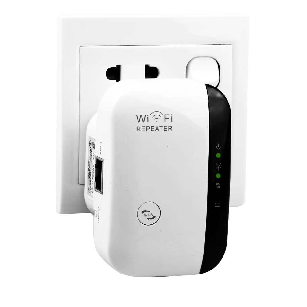 

Wireless-N Wifi Repeater 802.11n/b/g Network Wi Fi Routers 300Mbps Range Expander Signal Booster Extender WIFI Ap Wps Encryption