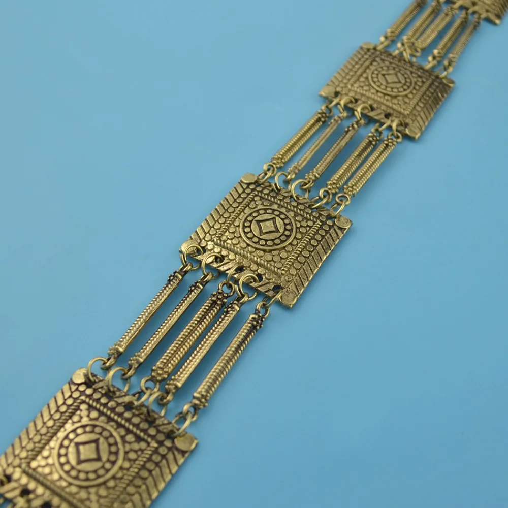 Металлическая цепочка для тела на талию Gypsy платья с геометрическим рисунком