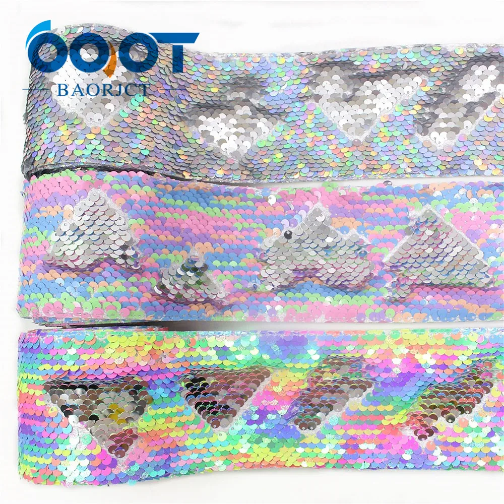 OOOT BAORJCT I 19619 1405 75 мм 2 ярда рыбья чешуя печать Блестящая лента Сделай Сам