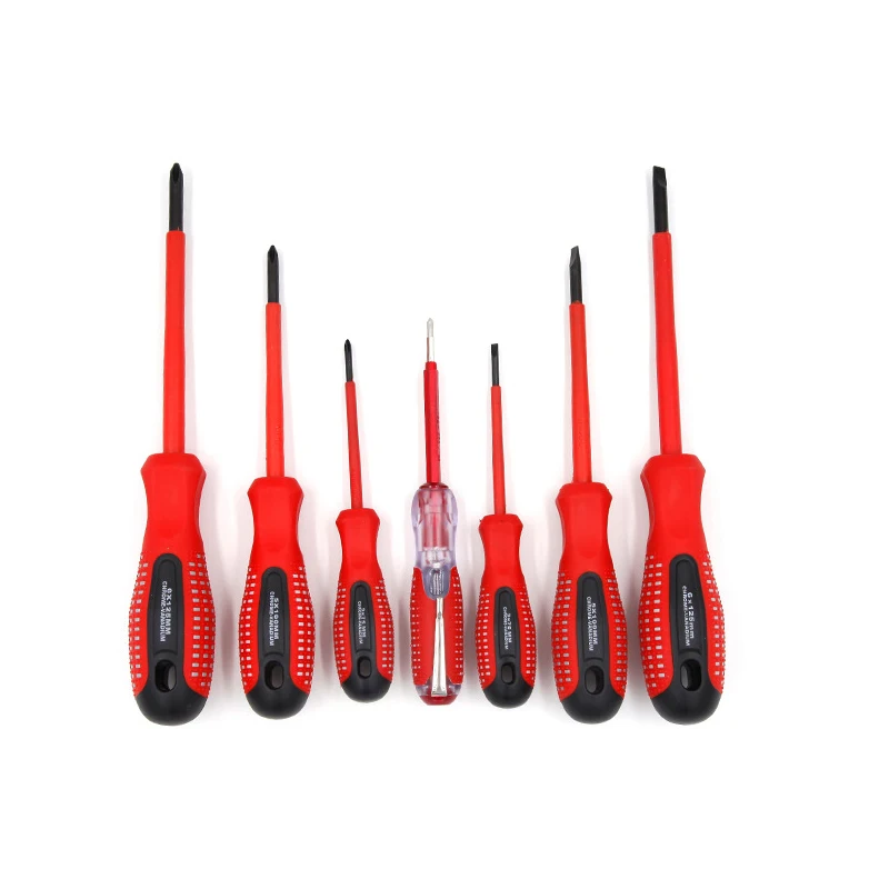 7 in one manual multifunction screwdriver set with a word of cross insulated electrician Hand tools | Инструменты