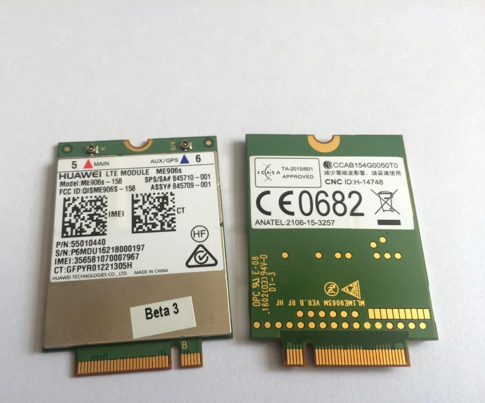 Разблокированная антенна ME906S 2 шт. 4G NGFF новая и оригинальная M.2 Qual band FDD LTE модуль|lte