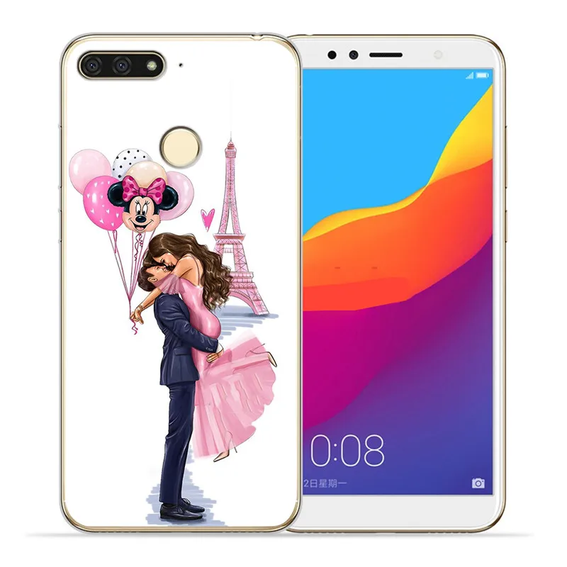 1215 Роскошные волосы ребенка мама девочка королева женщина для huawei II Y5 Y6 Prime Nova 2 3 3I Plus чехол для телефона крышка Coque Etui шаблон - Цвет: 1215