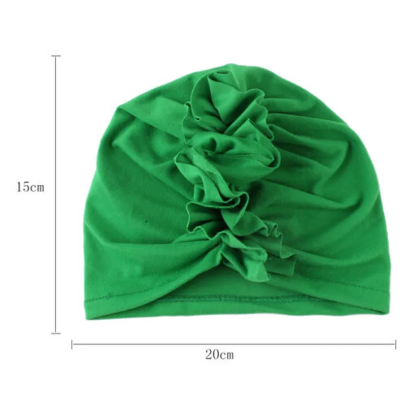 Cute Newborn Toddler Beanie Hats Headwear Kid Baby Boy Girl Indian High Elastic Stretch Turban Knot Cotton Solid Head Hat | Аксессуары