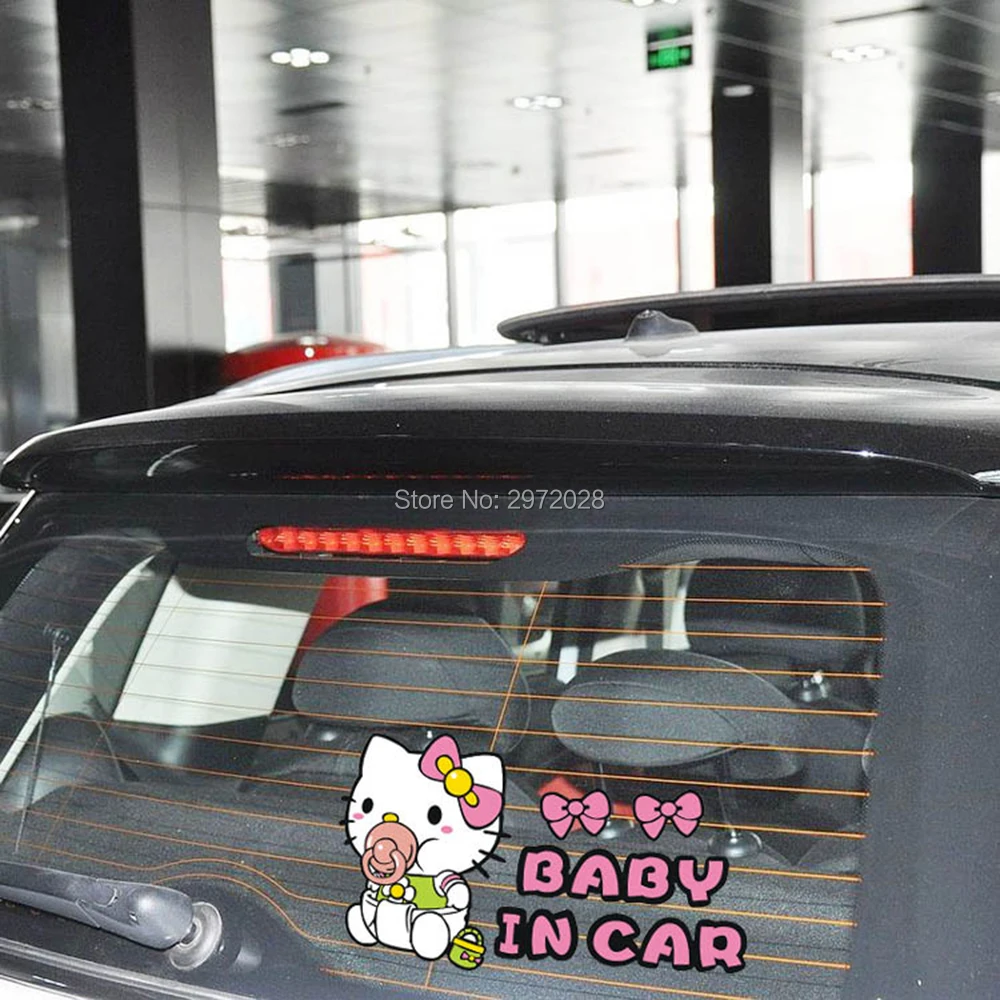 10 х Автомобильное Стайлинг рисунок Hello Kitty с соской в рот ребенка бампер тела