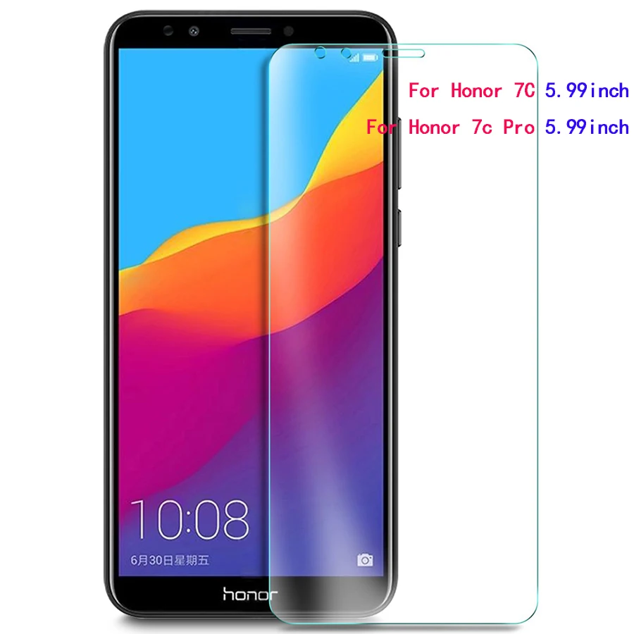Закаленное стекло Honor 7C Pro 5 99 дюйма Защитная пленка для экрана Huawei на мобильного