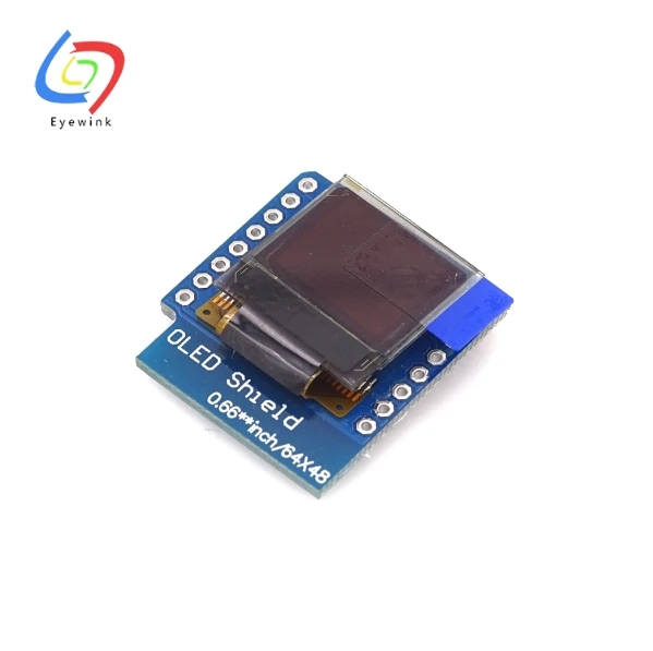 ЖК дисплей 0 66 дюйма Wemos O led 64X48 IIC I2C LED экран для Arduino совместимый WeMos D1 Mini|shield for