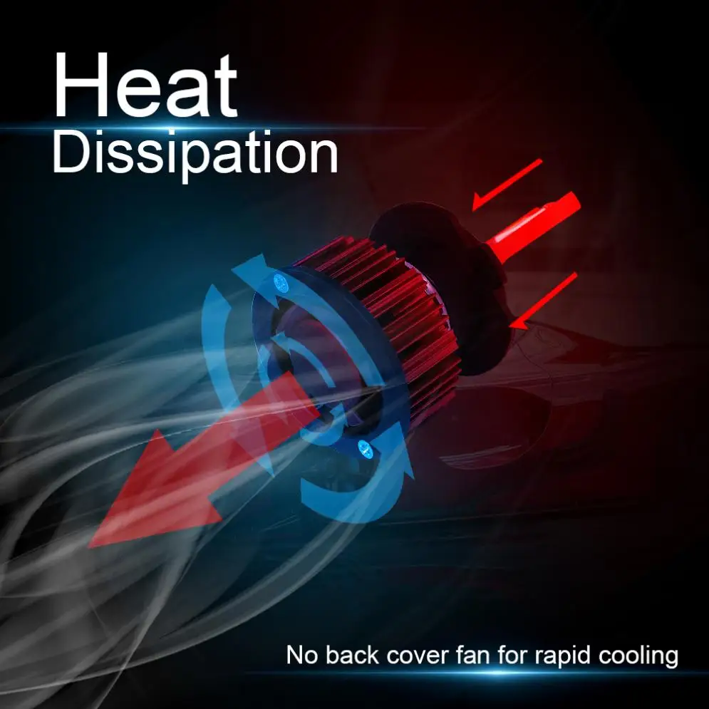 

2pcs Universal H7 Q1 12000LM 6000K 120W COB LED Car Headlight Kit Hi or Lo Light Bulb