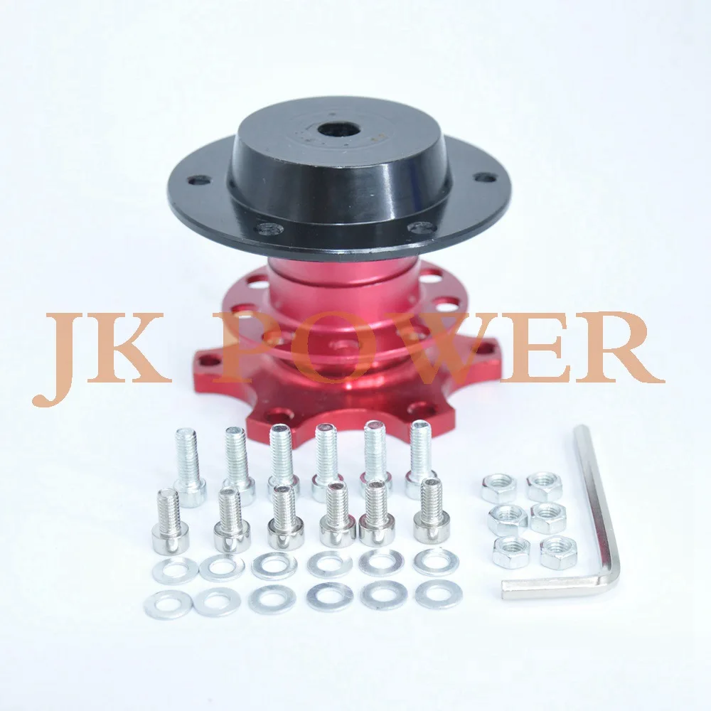 JK Racing Formula 6 отверстий Универсальный гоночный алюминиевый руль быстроразъемный
