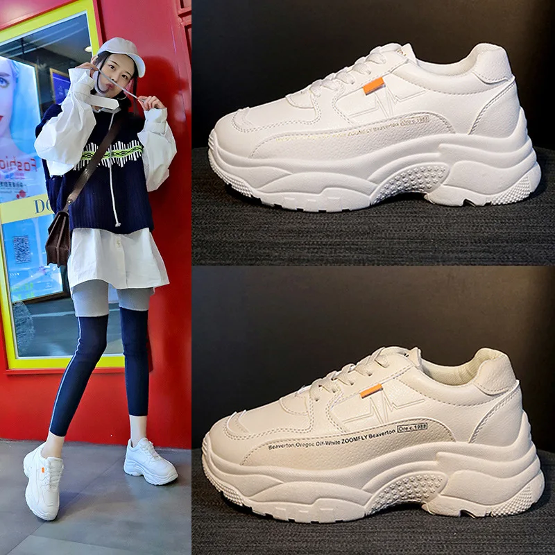 

Весна 2019, новые кроссовки для женщин, Корейская версия обуви сто, Женская Белая обувь, обувь для студентов ulzang