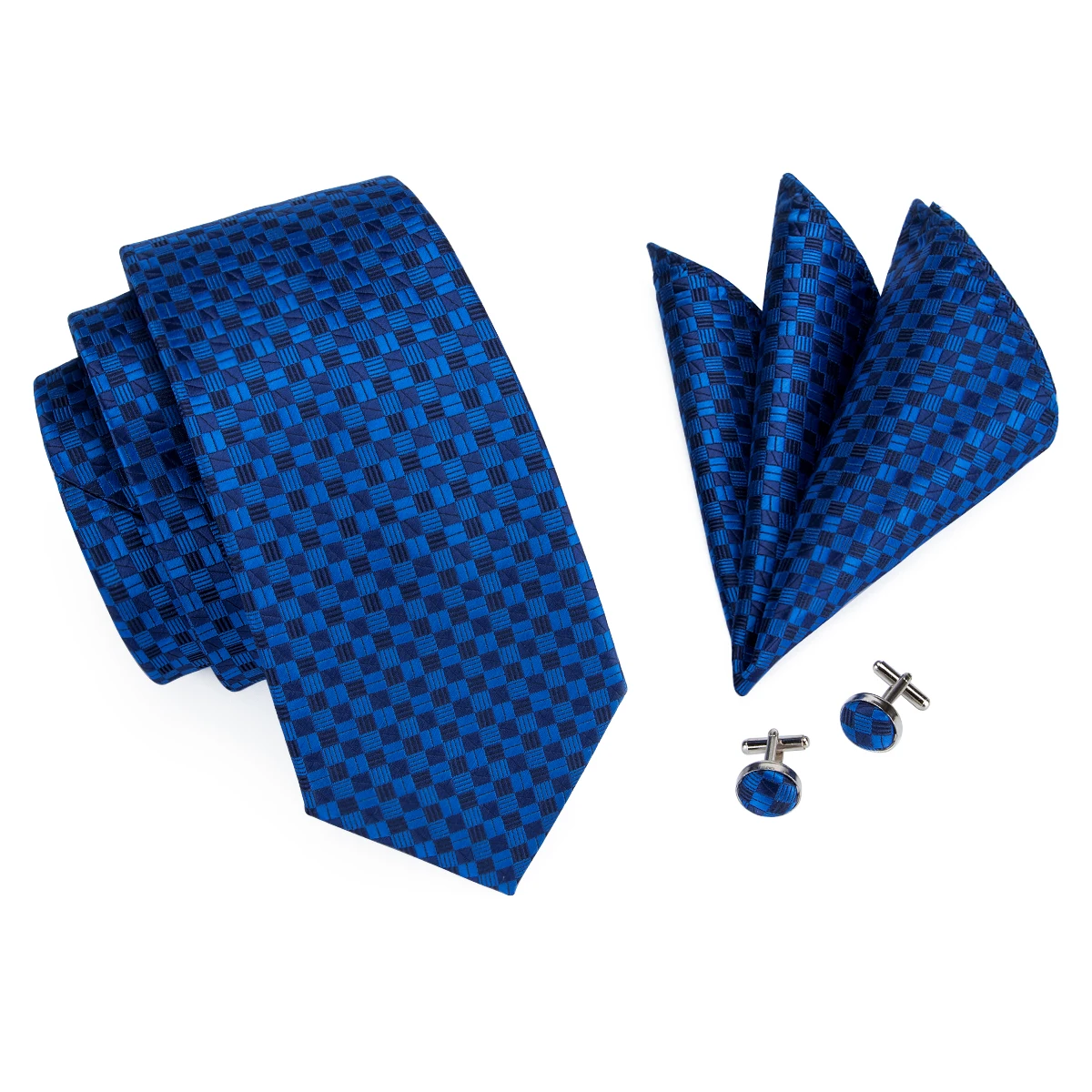 Hi-Tie Модный стильный галстук для мужчин шелк Галстуки Hanky запонки набор коробка набор Gravatas для бизнеса Вечерние