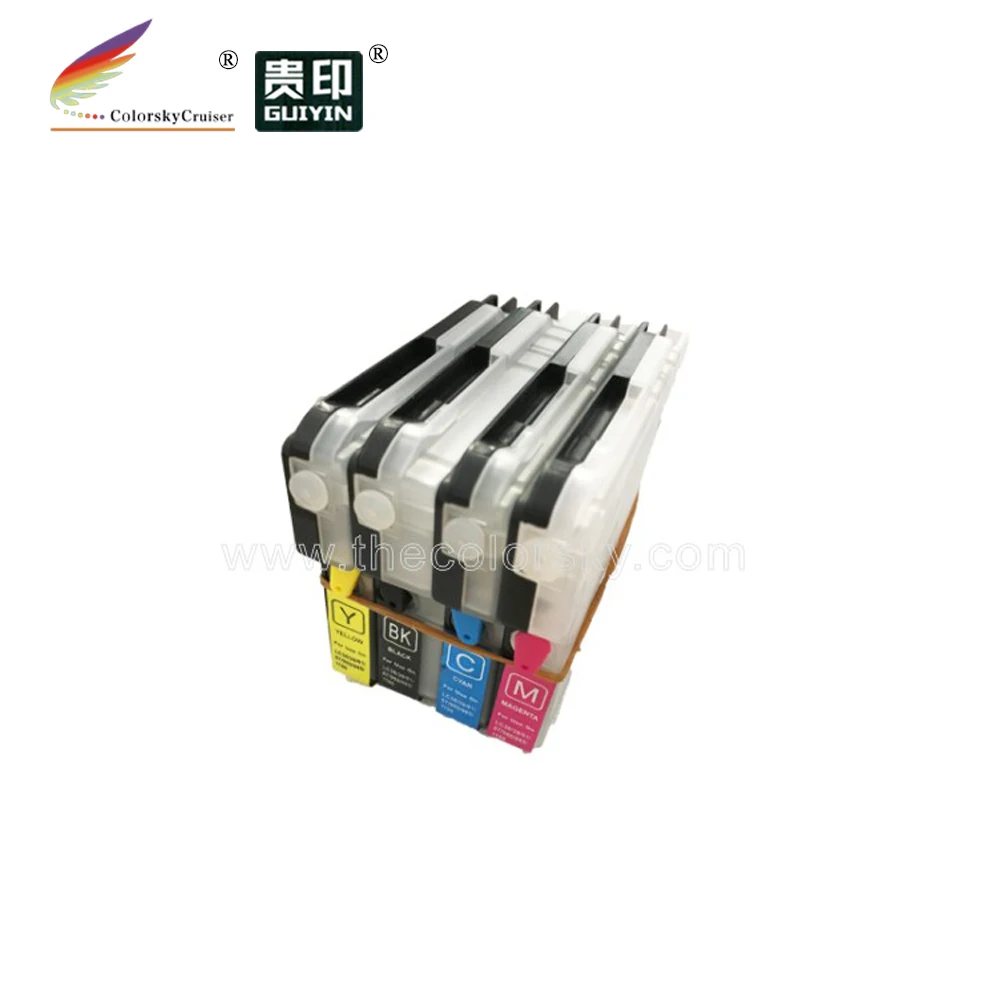 

(RCB-LC39L) refill refillable ink cartridge for Brother MFC-J415W MFC-J220 LC 39 985 LC39 LC-39 LC985 small low capacity kcmy