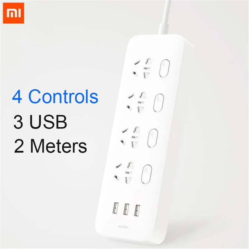 Фото Оригинальный блок питания Xiaomi Mijia 4 розетки отдельных переключателя управления 5 Оригинальный блок питания Xiaomi Mijia 4 розетки отдельных переключателя управления 5