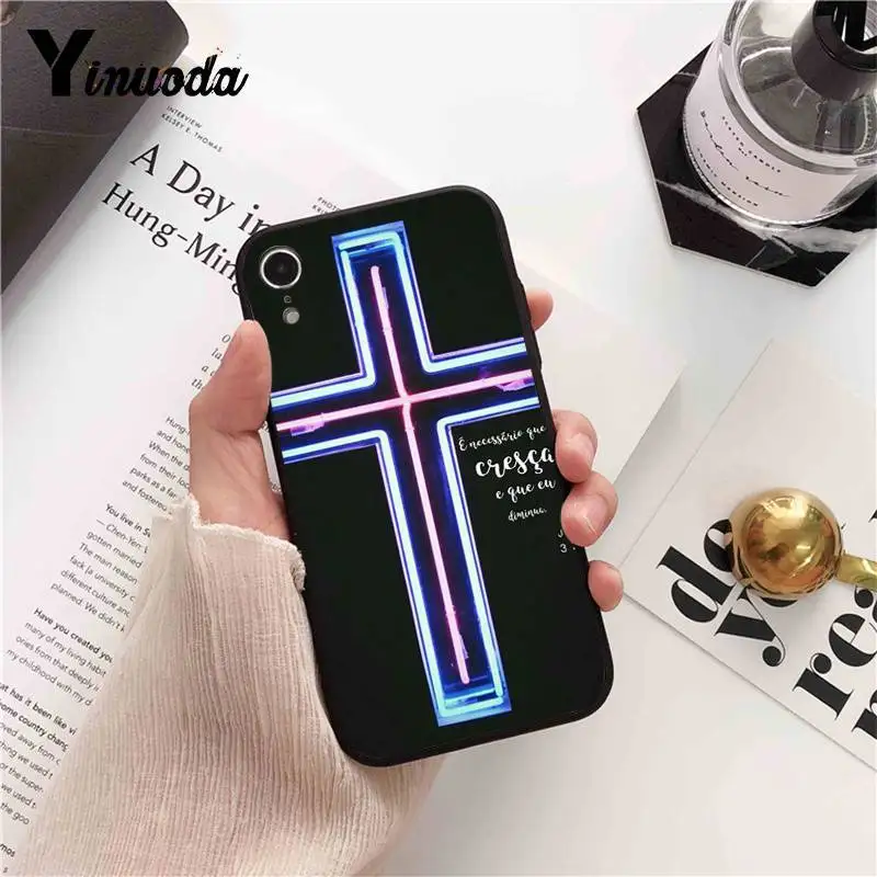 Yinuoda Библия Иисус Христа христианский крест Новый чехол для телефона iPhone 8 7 6 6S 6Plus