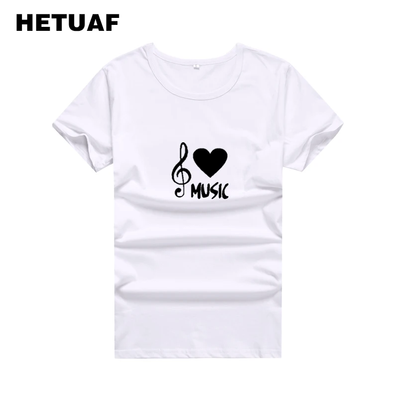 HETUAF музыка любовь Ulzzang Графический футболки для женщин хипстерская одежда по аниме Harajuku панк рок футболка Женская Хип Хоп мода печатных Camisetas Mujer