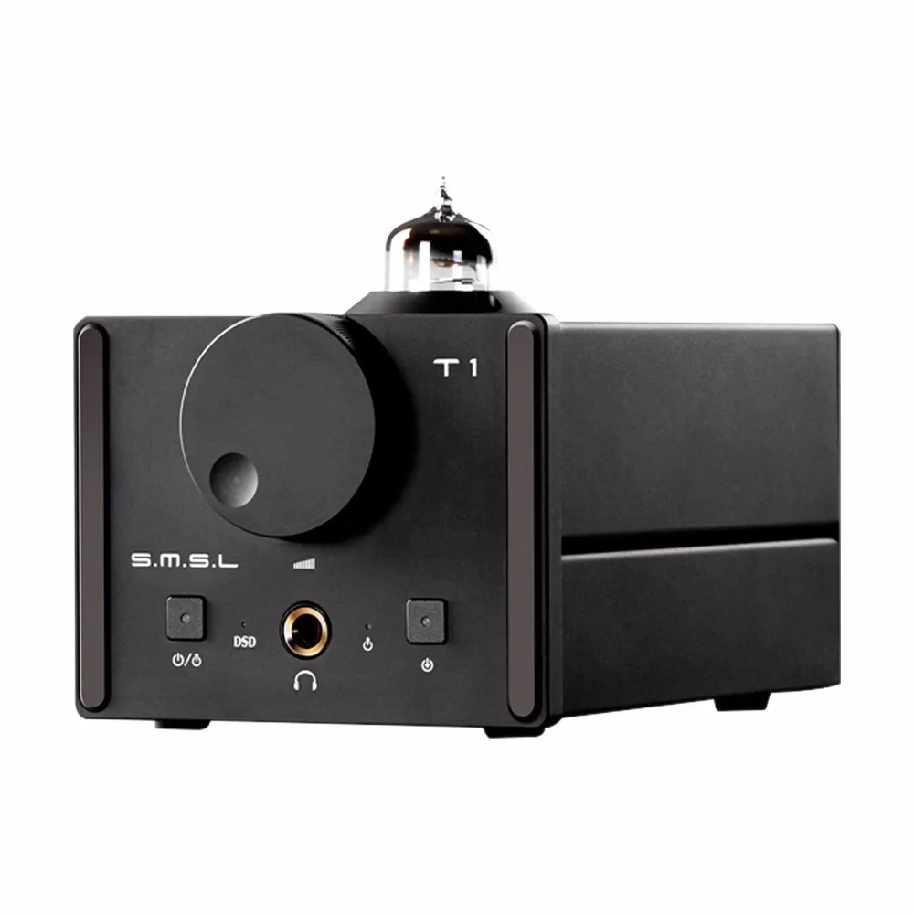 SMSL T1 ЦАП ламповый усилитель для наушников предусилитель HIFI EXQUIS DSD 512 384 кГц XMOS/USB
