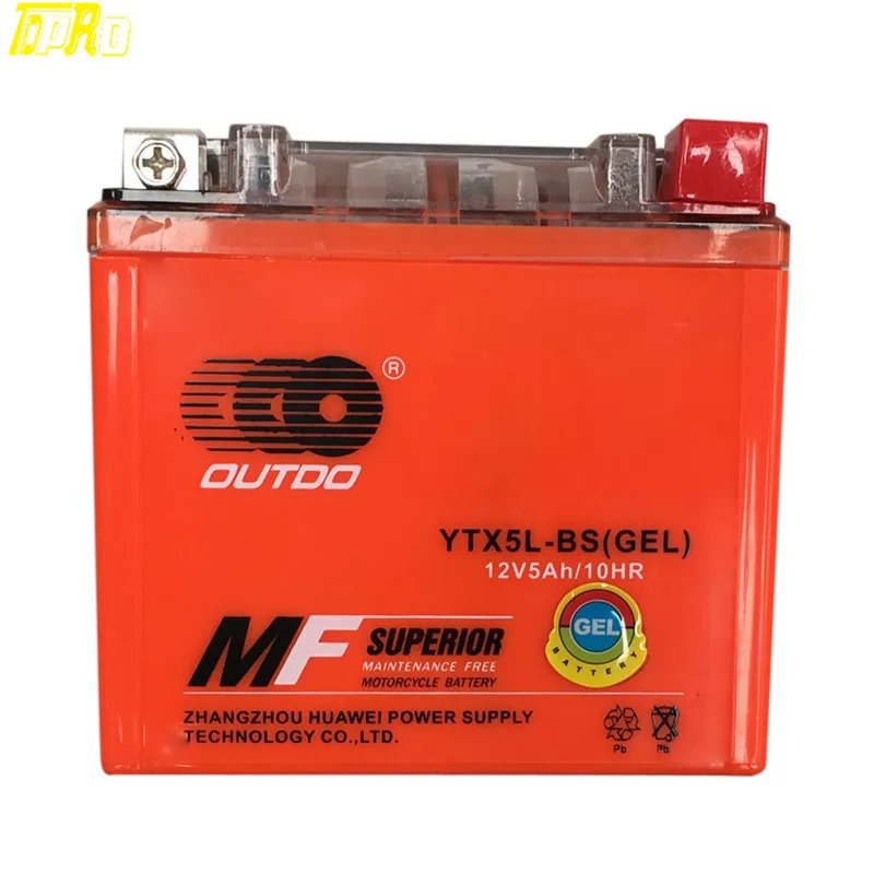 Новый 12v 5Ah YTX5L-BS Мотоциклетные батареи для Honda XC-W 530CC 2009-2012 | Автомобили и мотоциклы