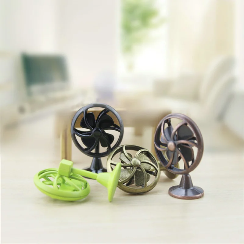 Высокое качество Ретро Вентилятор сплав Металлические Миниатюрные игрушки 4