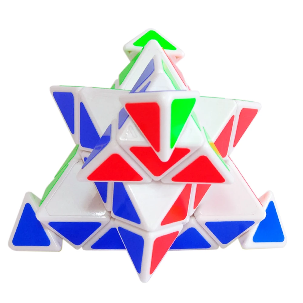 ShengShou's 4 слоя детские головоломки волшебный куб 4*4*4 скоростной треугольник 4x4x4x4