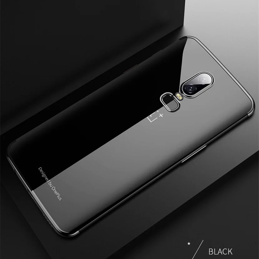 Ultra Thin Soft Transparent TPU Case For Oneplus 6t clear plating bumper cover for 6 t One Plus Phone Capa | Мобильные телефоны и