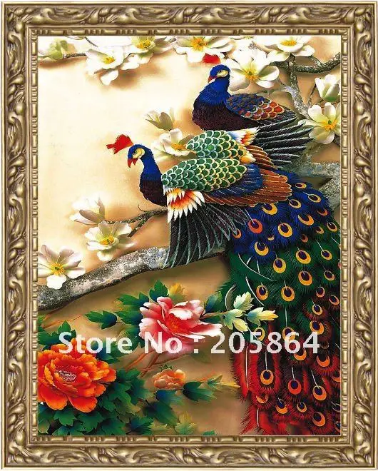 Бесплатная доставка фабричная продажа напрямую гобелен красивый павлин ткань