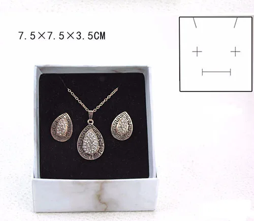 Box 7.5x7.5x3.5cm Новинка 1 шт белый мраморный узор разного размера мраморная крафт-бумажная коробка для сережек/колец/браслетов/ожерелий шкатулка A16 - Цвет: Box 7.5x7.5x3.5cm