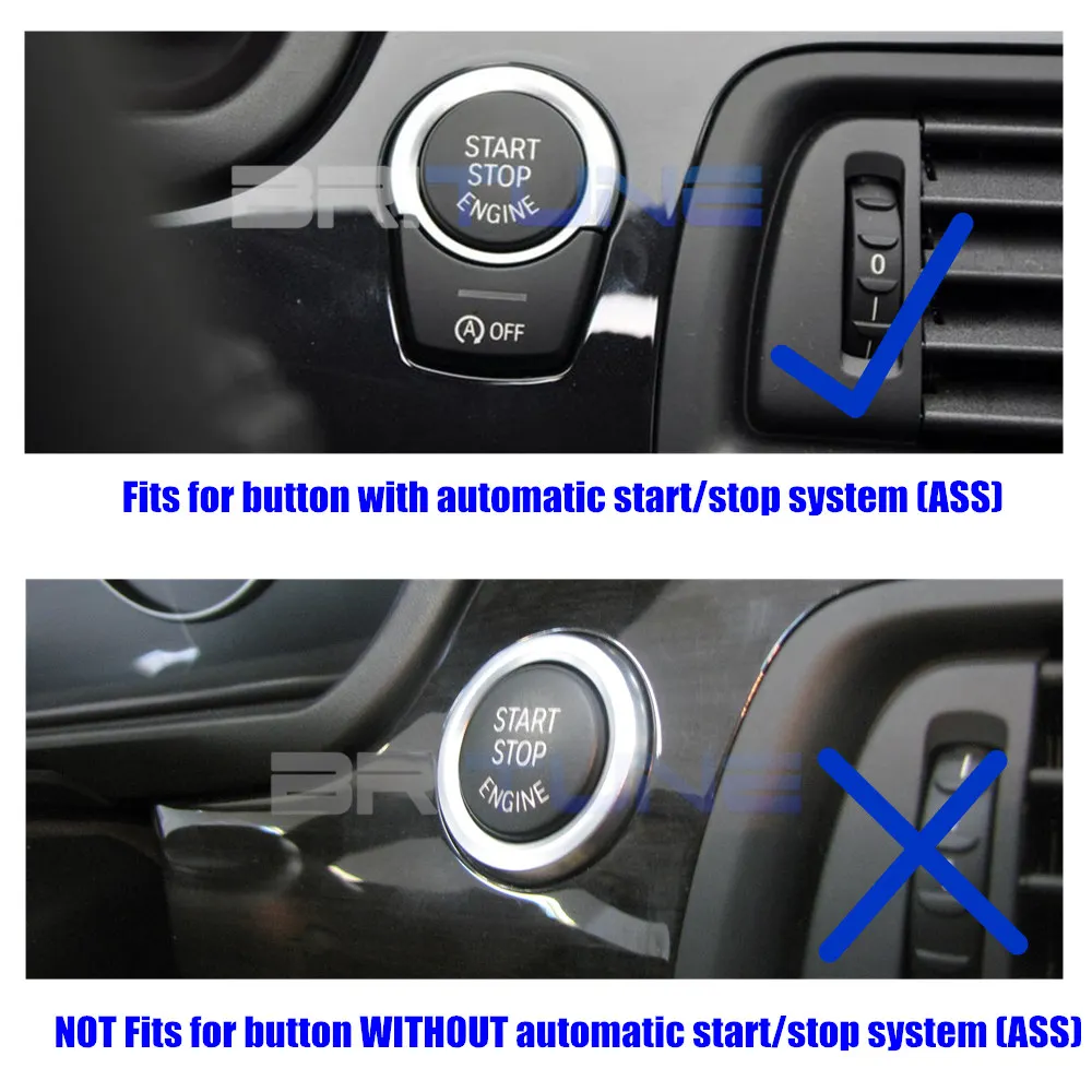 Кристальные кнопки крышка стартовый стоп переключатель двигателя Замена для BMW F