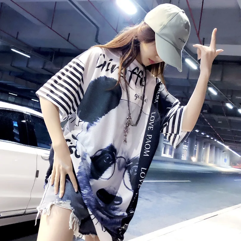 Женская футболка летние футболки с коротким рукавом дизайнерские топы рисунком