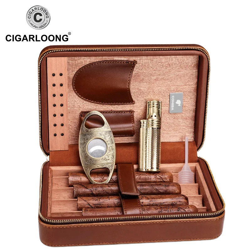 CIGARLOONG увлажняющая коробка для сигар баклажаны спиртовые пробки увлажнения снега