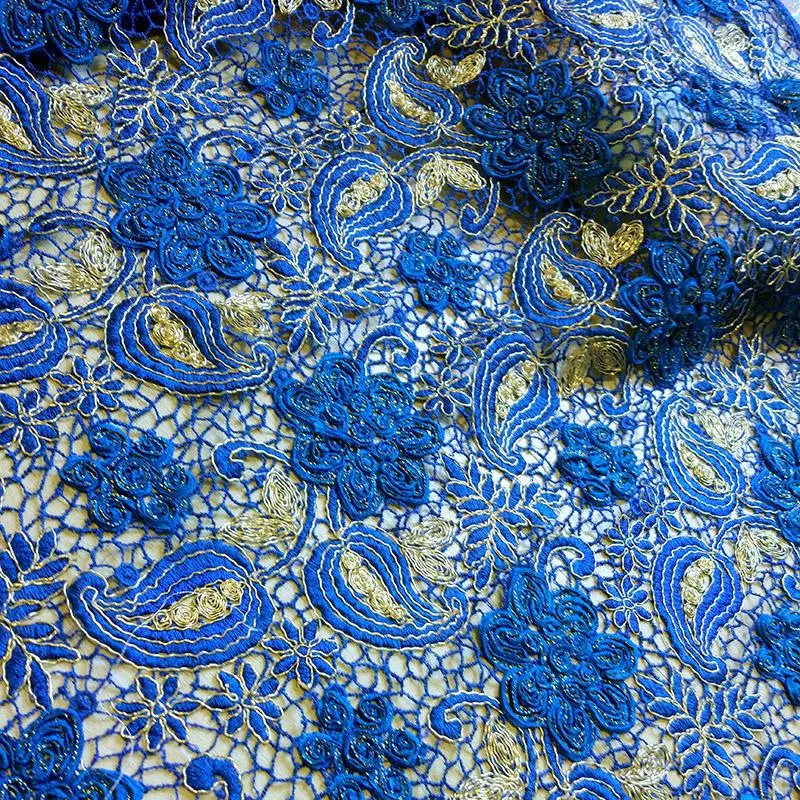 Роскошная кружевная ткань вуаль кружево высококачественная 3D листья для шитья