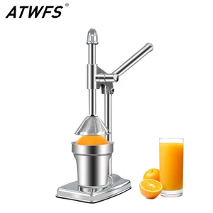 Ручная Соковыжималка, соковыжималка для апельсинов, цитрусовых, серебряных фруктов, портативный экстрактор, дозатор из нержавеющей стали