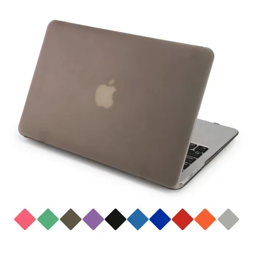 Для Macbook air pro retina 11 12 13 15 чехол сенсорный экран матовый полупрозрачный защитный чехол+ Силиконовый протектор клавиатуры - Цвет: Grey