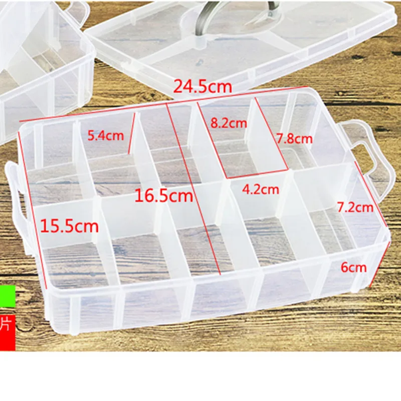 Большой контейнер для хранения с 30 регулируемыми отделениями ниток аксессуары