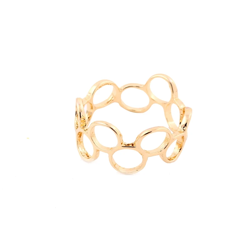 Мин 1 шт модное золотое/розовое золото прокатное круглое кольцо уникальные