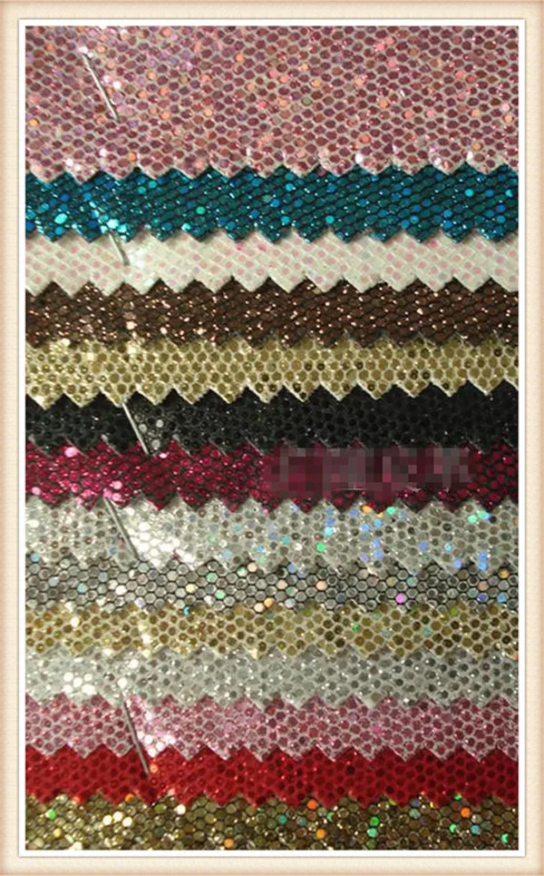 Блестящая кожа ПУ ткань Лазерная Звезда блестящая Яркая обувь