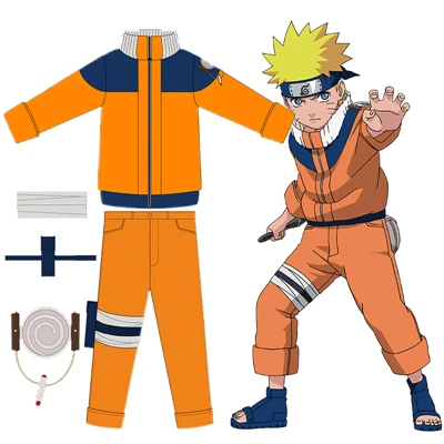 Costumes Высокое качество Новые Узумаки Наруто Костюмы для косплея Детские ящные Бальные вечерние включают Топы+ штаны+ леггинсы+ сумка kunai костюм - Цвет: Costumes