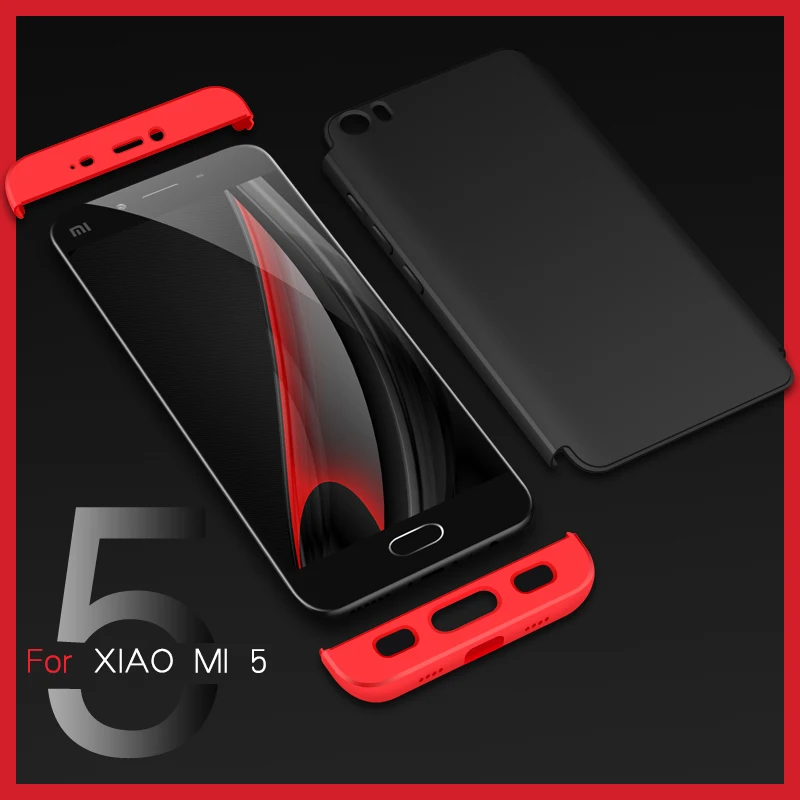 Для Xiaomi mi 5 чехол люкс 360 полная защита Мобильный для телефона Жесткая задняя