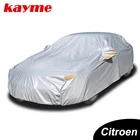 Kayme алюминиевые водонепроницаемые чехлы для автомобиля супер защита от солнца защита от пыли и дождя чехол для автомобиля полностью универсальный авто suv защитный чехол для Citroen